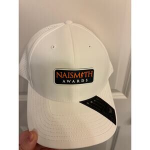 Naismith Awards White Performance Golf Hat Branded Bills Elite Series Snapback